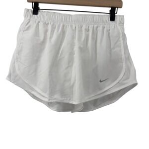 Nike Tempo Dri-FIT Mid-Rise 3" Running Shorts‎ Lined White Women M Athleisure
